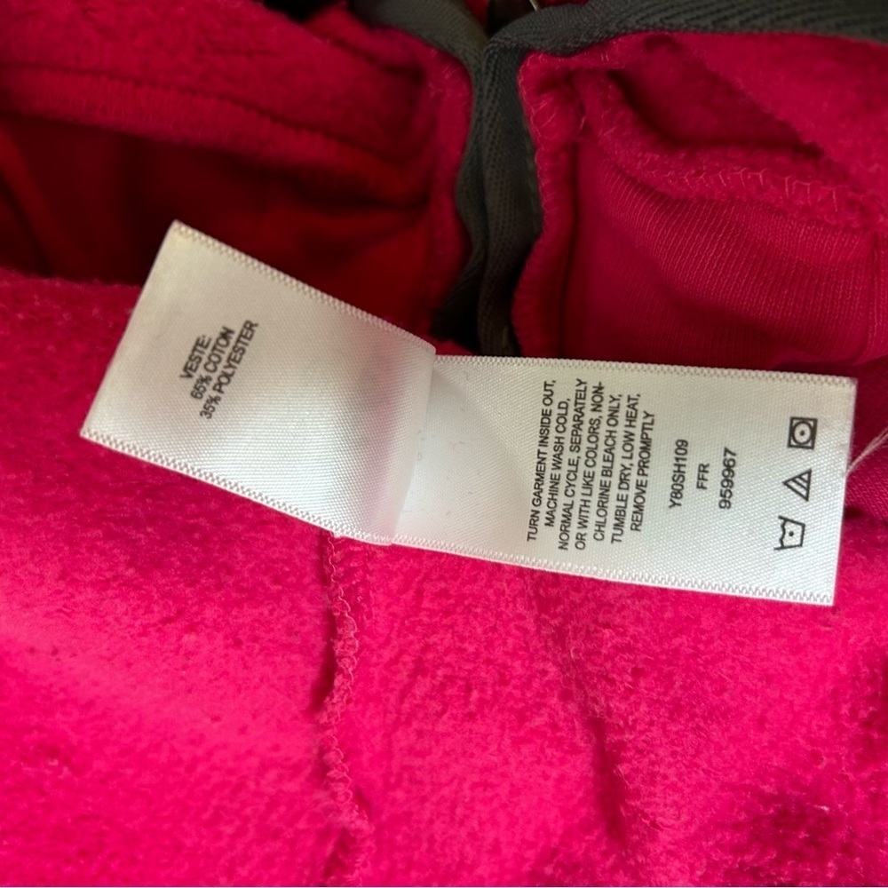 Caleb’s Pink Zip Up Hoodie Jacket Great Outdoors active wear Size Large - Picture 7 of 7